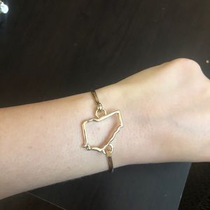 State of Georgia gold bracelet